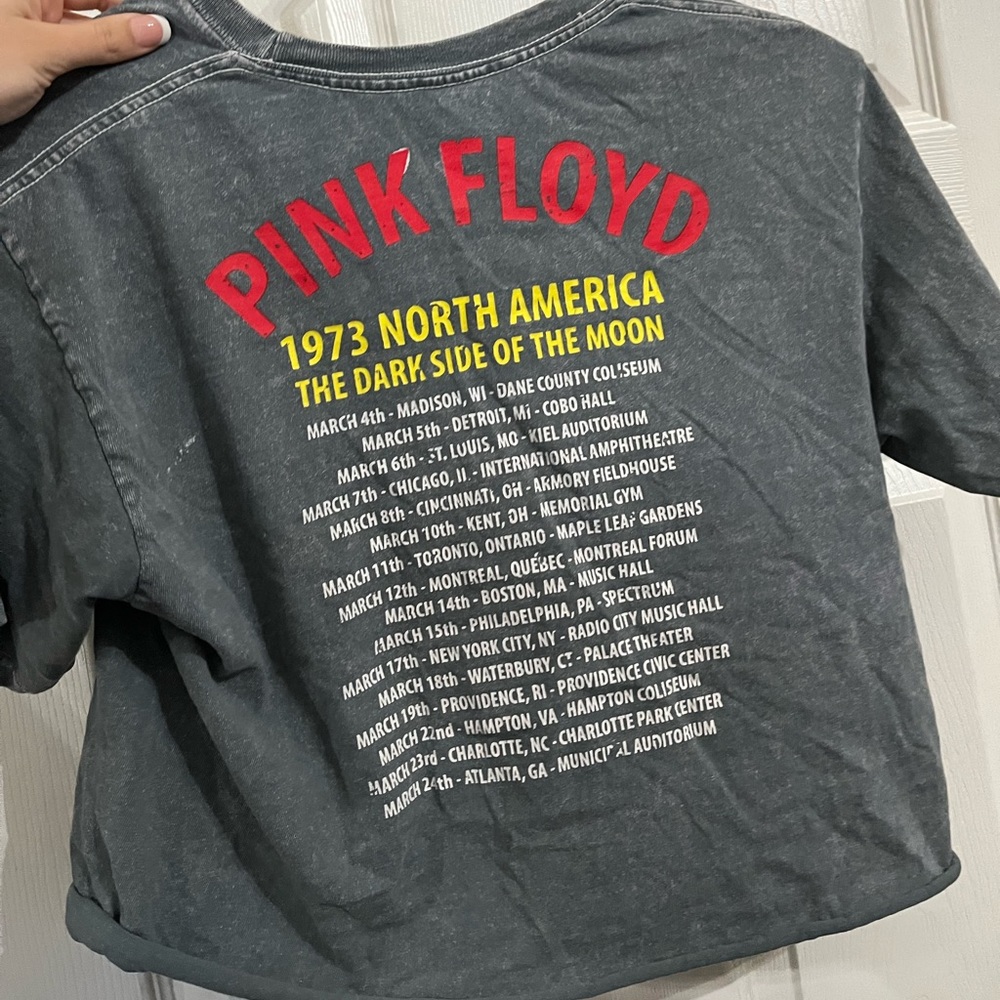 Pink Floyd medium crop top